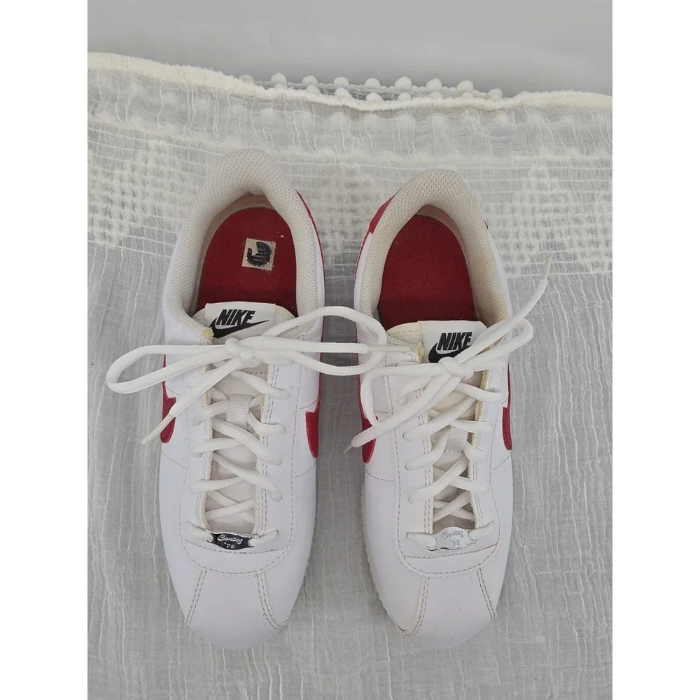 Nike Cortez Basic SL White Red Blue 904764-103 Kids 6.5Y Fits Women's 8 Sneaker